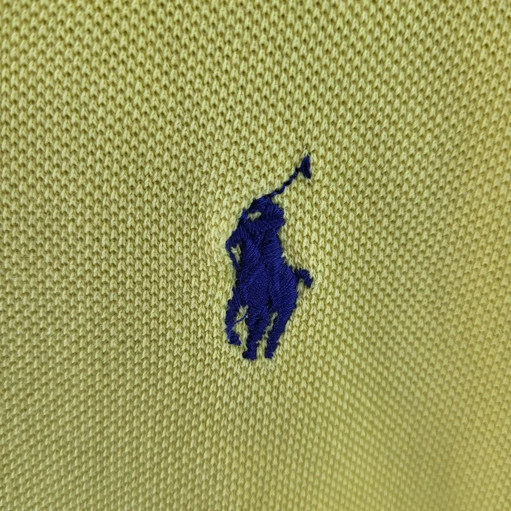 Polo Ralph Lauren Polo Shirt Mens XL Yellow‎ Classic Fit Cotton Pony Logo
